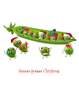 Ha-Pea Christmas - Large Christmas Card Pack