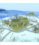 Across the Village - Small Christmas Card Pack