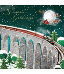 Festive Train - Small Christmas Card Pack